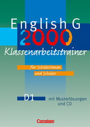 Englisch G 2000 Klassenarbeitstrainer, Reihe D Gesamtschule von Cornelsen für den Einsatz im Englischunterricht