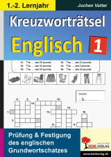 Englisch Kopiervorlagen vom Kohl Verlag- Kreuzwortrtsel Englisch