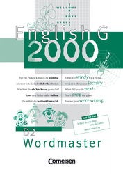 Englisch G 2000 Wordmaster, Reihe D Gesamtschule - Cornelsen Englisch G 2000 für den Einsatz im Englischunterricht